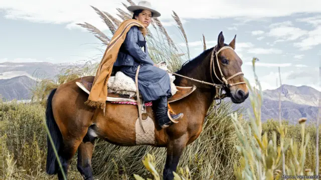 Mujer de la comunidad gaucha