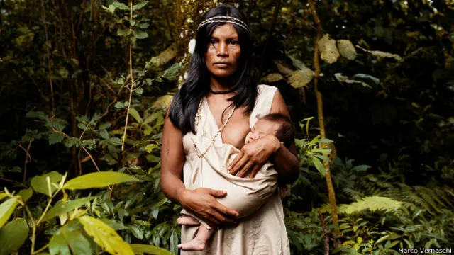 Miembro de la comunidad Guaraní