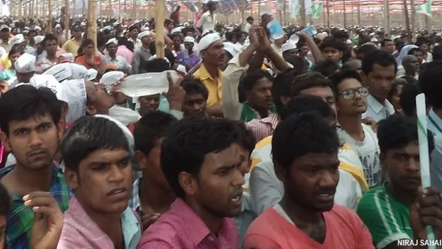 पटना के गांधी मैदान में जीतन राम मांझी की रैली