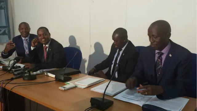 Abashikiranganji (uhereye i bubamfu): Gabriel Nizigama, Edouard Nduwimana, Pascal Barandagiye na Gen Pontien Gaciyubwenge