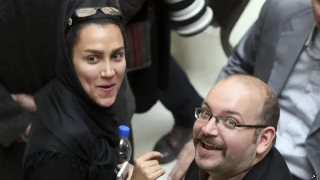 Jason Rezaian dan Yeganeh Salehi 