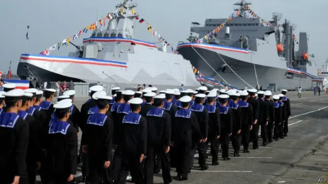 台湾海军士兵（资料照片）