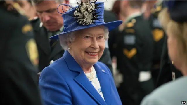 英国伊丽莎白女王在温莎堡庆祝89岁生日。