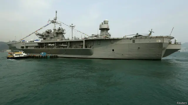 美軍藍嶺號兩棲登陸指揮艦（USS Blue Ridge）資料照片