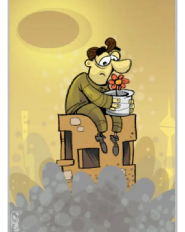 کارتون امین منتظری، بی قانون