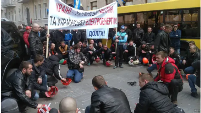 Мітинг шахтарів