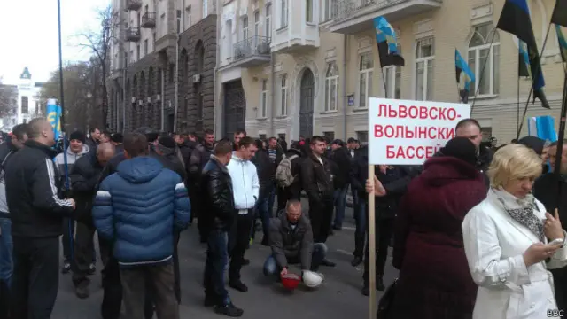 Мітинг шахтарів