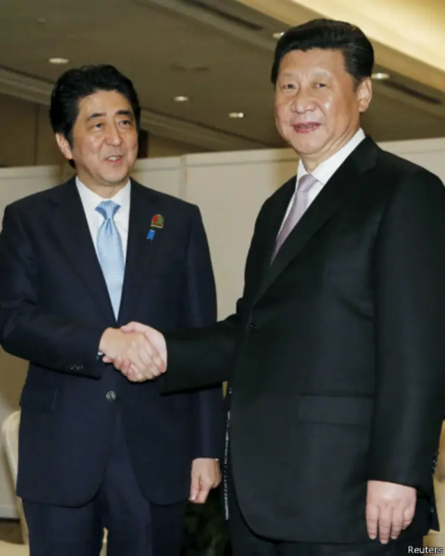 中日領導人這次會晤成為中日關係解凍的最新跡象。