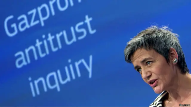 Bà Margrethe Vestager nói kết luận bước đầu của EC là Gazprom đã áp giá không công bằng