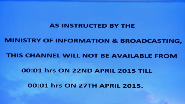 Chương trình của al-Jazeera tại Ấn Độ được thay bằng thông điệp nói kênh này chỉ phát lại hôm 27/4