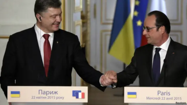 Порошенко и Олланд