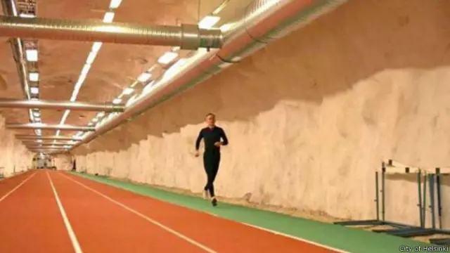 हेलसिंकी का अंडरग्राउंड रनिंग ट्रैक