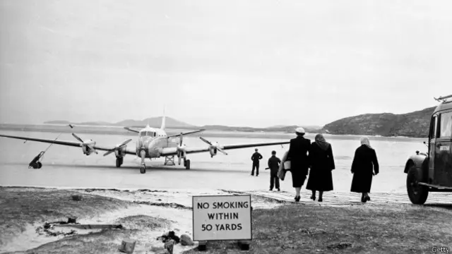 Aeropuerto de Barra, en Escocia