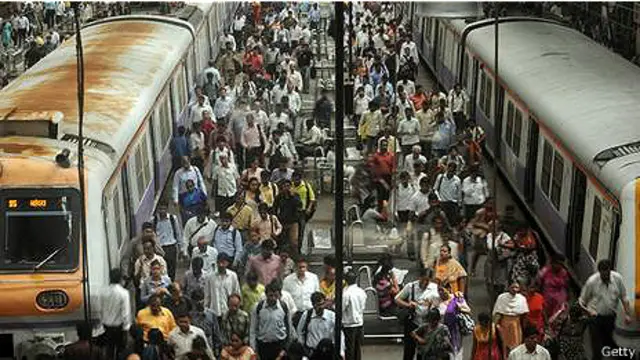 Посадка на поезд в Индии