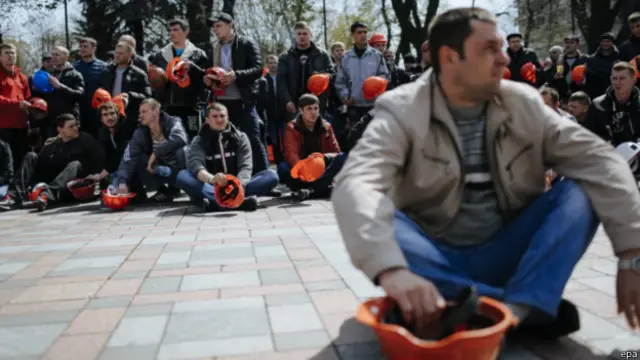 протест шахтарів у Києві