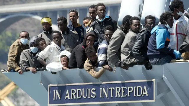 从北非穿跨越地中海到欧洲的移民