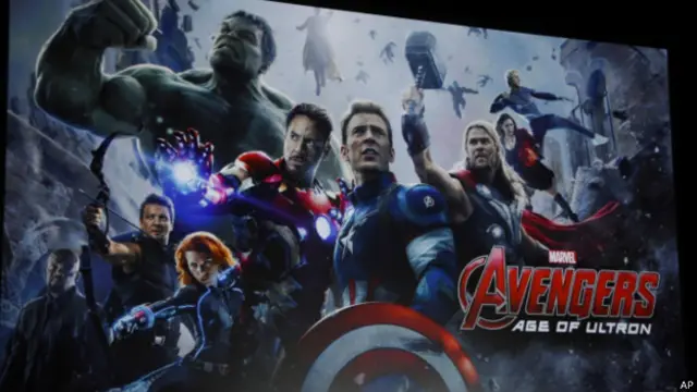 Lançamento do filme "Vingadores"