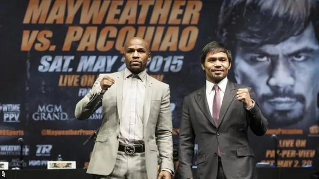 Maywearther está invicto en 47 peleas. Pacquiao suma 567 victorias, cinco derrotas y dos empates.
