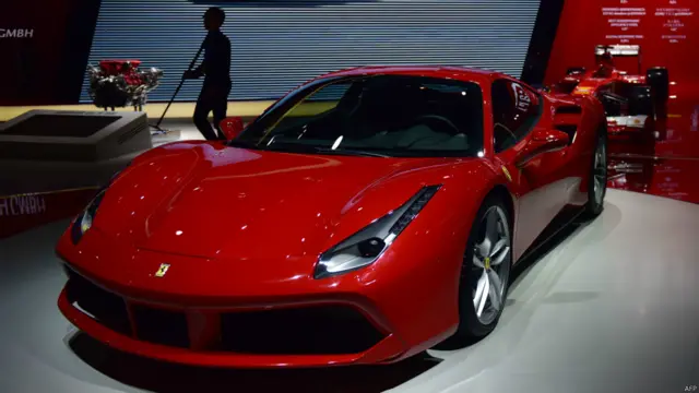 上海车展上的法拉利