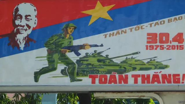 图辑：越南统一40周年 街头宣传画