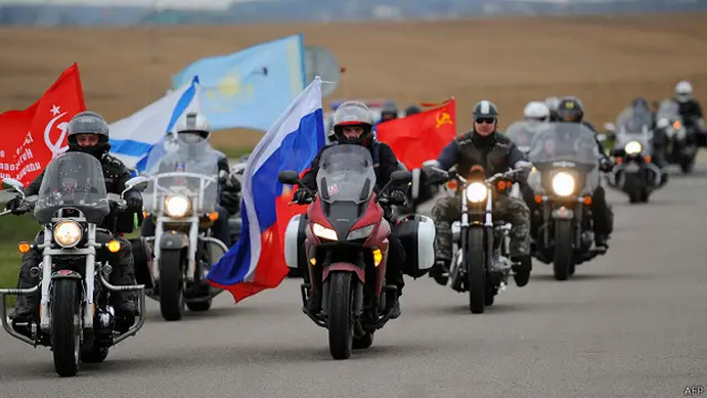 Мотопробег клуба "Ночные волки"