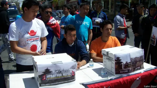 अमरीका में नेपाली समुदाय के लोग 