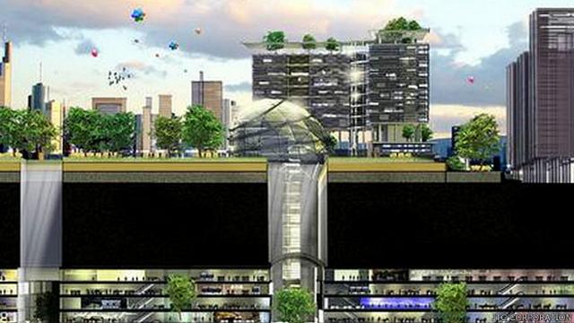 Diseño para la ciudad subterránea de la Ciencia en Singapur. (Foto de JTC Corporation)