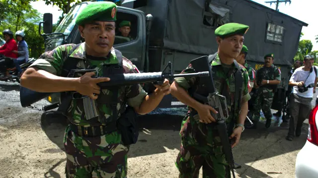 Tentara di Nusakambangan