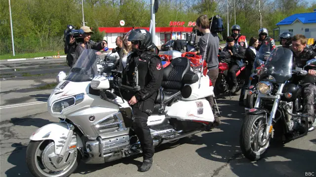 "Ночные волки" на границе