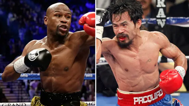 لا ویگاس میں ہونے والا یہ مقابلہ باکسنگ کی تاریخ کا سب سے مہنگا مقابلہ سمجھا جا رہا ہے جس میں دونوں باکسرز کا حصہ تقریباً 150 ملین پاؤنڈز ہے۔ البتہ صحیح ھندسے کے بارے میں معلوم نہیں ہے