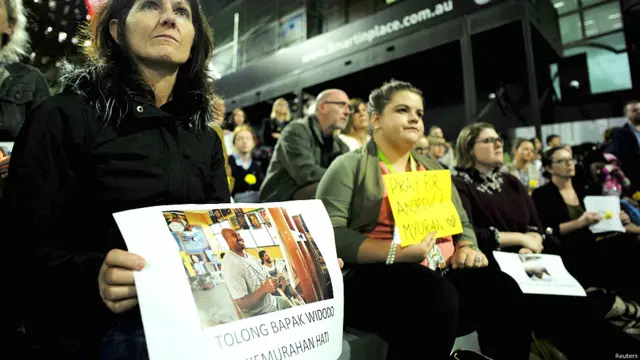 Aksi protes di Sydney, Australia.