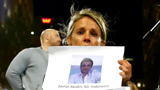 Aksi protes di Sydney, Australia.