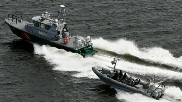 گشت دریایی فنلاند در آب‌های این کشور