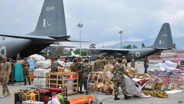 नेपाल, भूकंप राहत कार्य