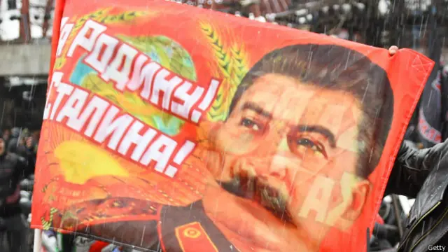 Плакат с портретом Сталина