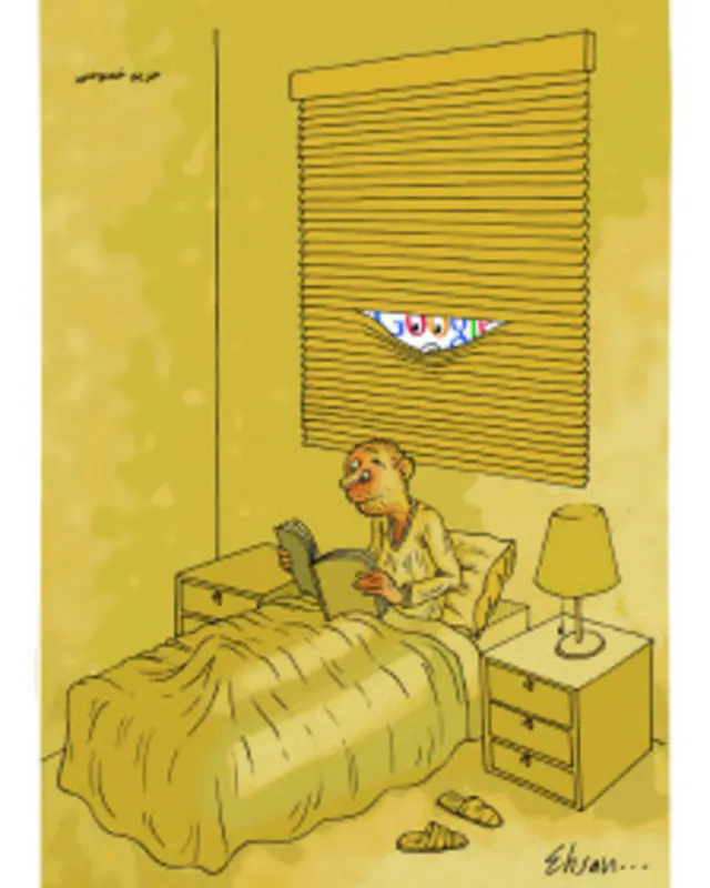 کارتون احسان گنجی، بی قانون