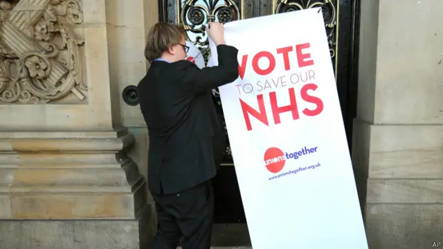 El NHS como tema de campaña