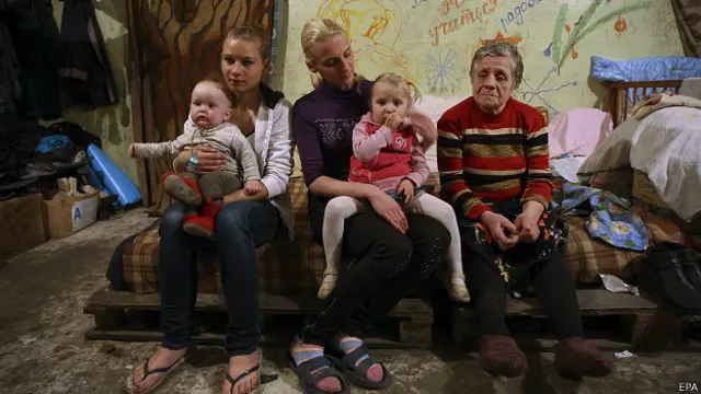 В подвале в Донецке