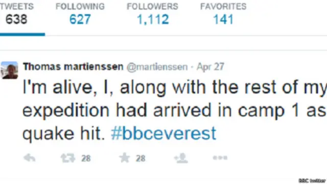 थॉमस का ट्विट 