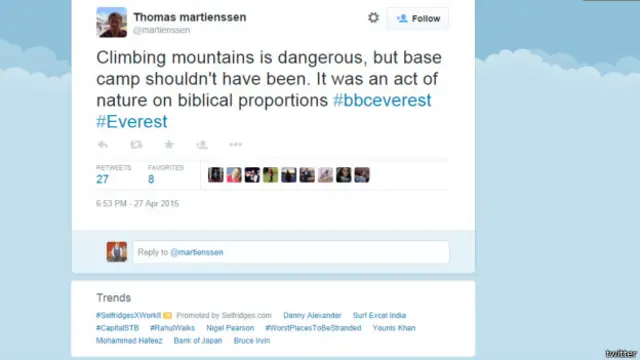 थॉमस का ट्विट 