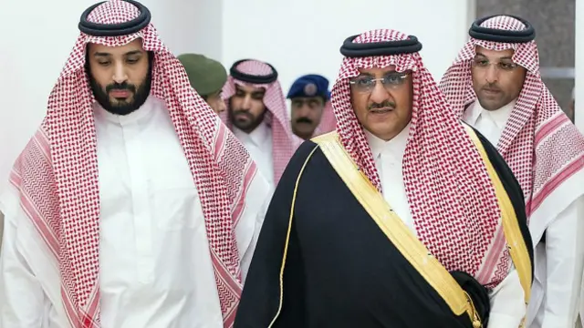 شاہ نے اپنے جوان بیٹے (بائیں) کو نائب ولی عہد جبکہ اپنے بھتیجے (دائیں) کو ولی عہد بناد دیا ہے 