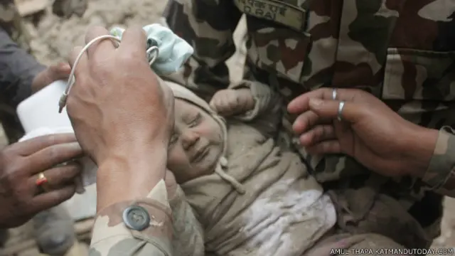 спасенный младенец