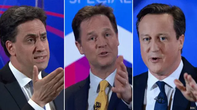 这是下周大选前主要政党领袖间的最后一次电视辩论。