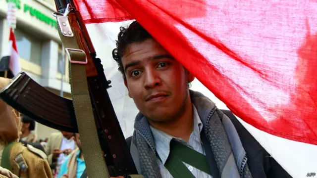 مسلح حوثي في صنعاء