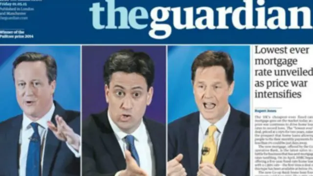 《卫报》称，相信“英国需要一个新的方向”，而工党可以做出“巨大的改变”，至于工党领袖米利班德做事也有“弹性”。 