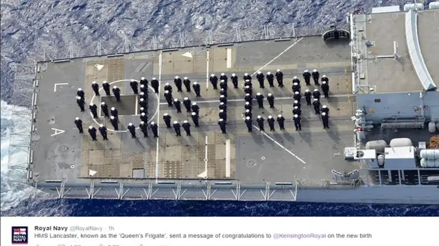 रॉयल नेवी की मुबारकबाद