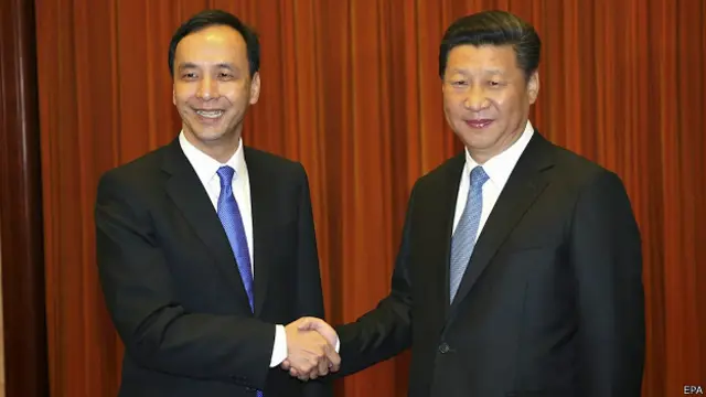Eric Chu dan Xi Jinping
