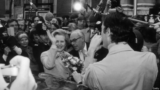 Margaret Tatcher, primer ministro de Reino Unidos
