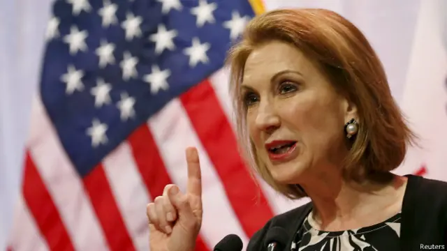 Fiorina fue presidenta ejecutiva de la compañía tecnológica Hewlett Packard. 