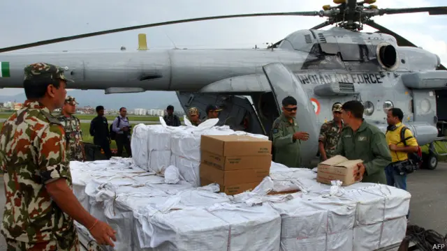 नेपाल में भारत का राहत कार्य